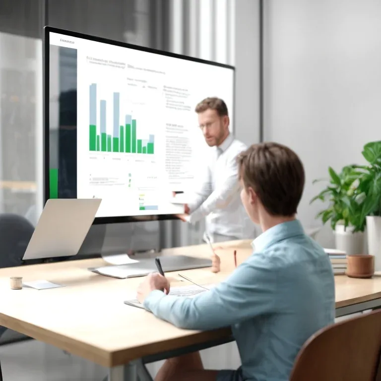 Coach reviewing progress metrics with a client
